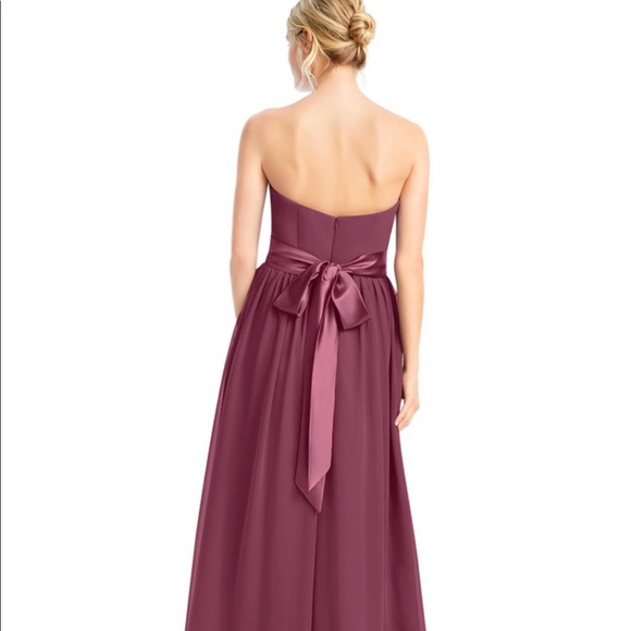 Azazie Fiona Dress, Mulberry color - Picture 2 of 8